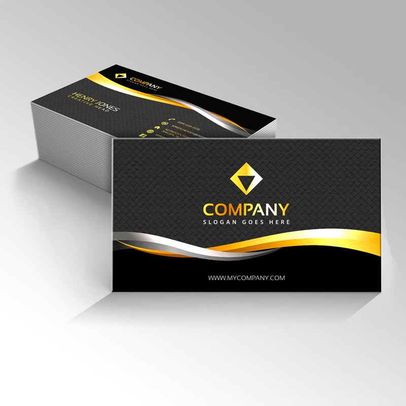 Business Cards 2" X 3.5" 14pt Matte/Dull Finish - Full Color Print Both Sides